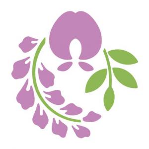 市の花フジの画像