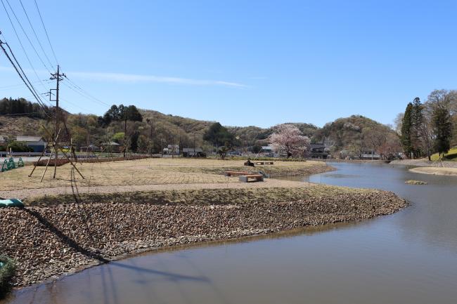 園池北東部の広場整備工事完了後の写真