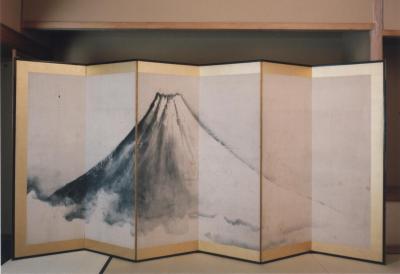 富士山を描いた絵の写真 富士山を描いた絵の写真