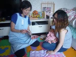 赤ちゃん訪問の写真です