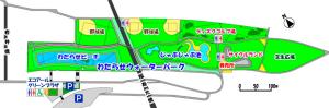 岩井分水路緑地地図の画像