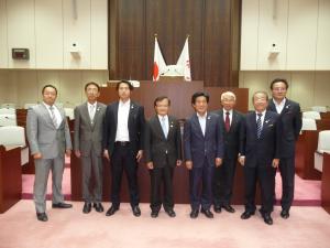 安城市議会議場にての写真 安城市議会議場にての写真