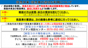 救急車の適正利用について