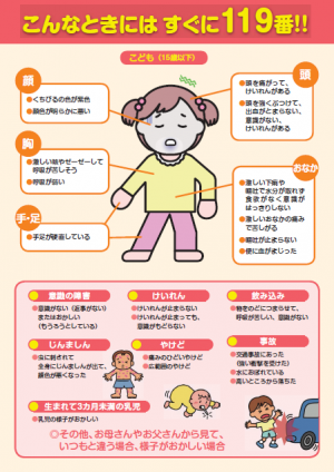 こんなときには すぐに119番!子ども こんなときには すぐに119番!子ども