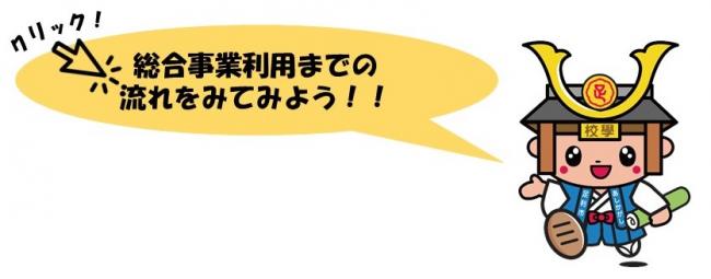 申請の流れを確認するにはここをクリック