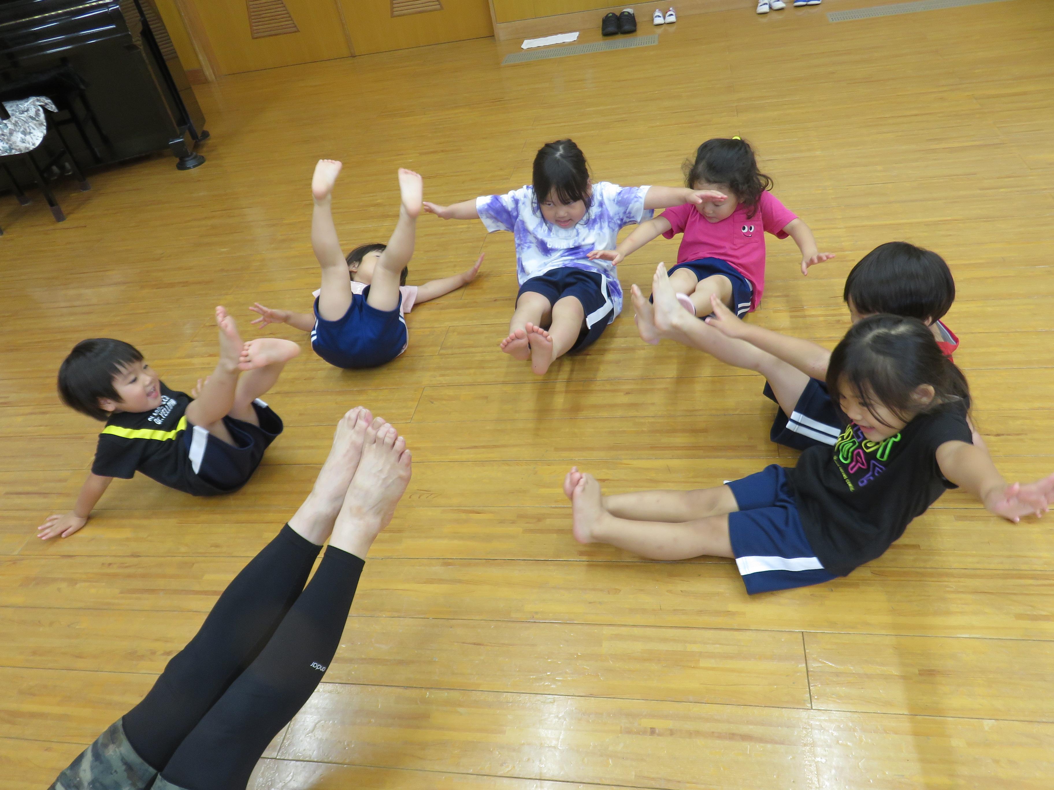 体育遊びの様子の写真