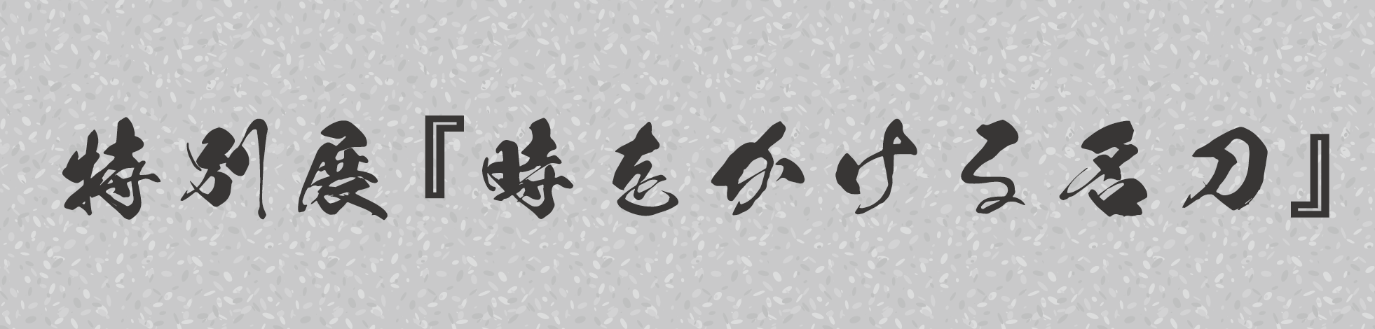 特別展時をかける名刀