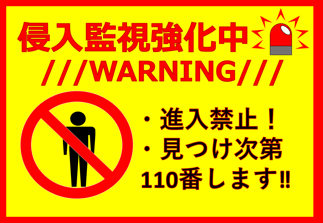 警告看板案