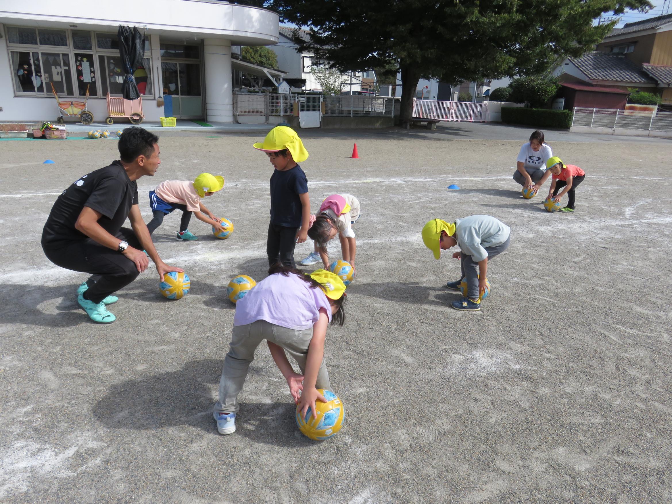 サッカー教室の様子