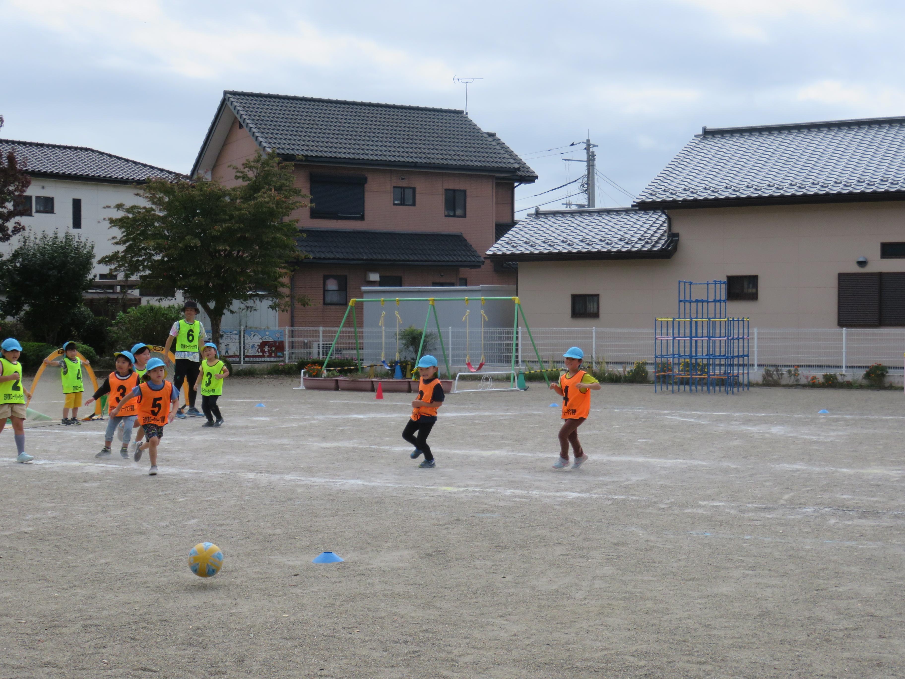 サッカー教室の様子