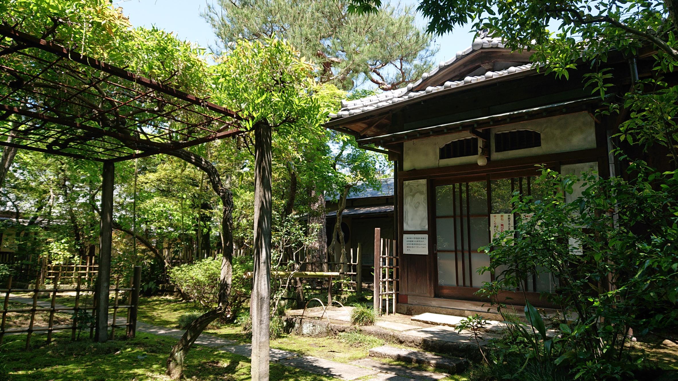 物外軒庭園の春（居宅入口）